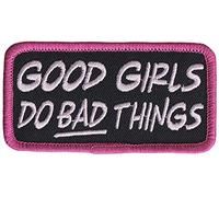 Écusson brodé thermocollant et/ou a coudre - good girls do bad things