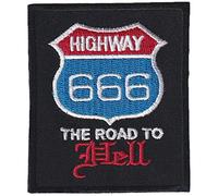 Écusson brodé thermocollant et/ou a coudre - highway 666 hell