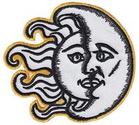 Écusson brodé thermocollant et/ou a coudre - lune soleil tarot tatouage