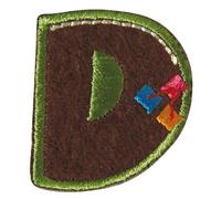 Écusson Brodé Thermocollant Lettre D 3 Cm