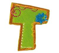 Écusson Brodé Thermocollant Lettre T 3 Cm