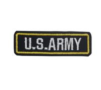 Écusson brodé thermocollant ou à coudre avec inscription en anglais « American Army »