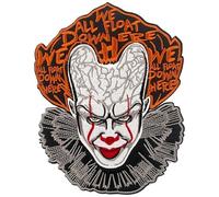 Écusson brodé thermocollant ou à coudre avec inscription « We All Float Down Here » « We All Float Down Here » pour costume, veste, sac à dos, cadeau