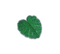 Écusson brodé thermocollant patch à coudre applique Feuille Monstera