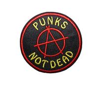 Écusson brodé thermocollant "Punks not dead"