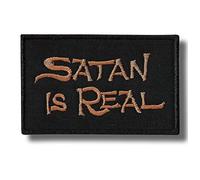 Écusson brodé thermocollant Satan is Real
