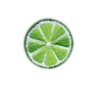 Écusson brodé Tranche de citron vert thermocollant au dos