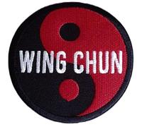 Ecusson brodé Wing Chun (7,6 cm) Écusson brodé thermocollant ou à coudre Kung Fu Yin Yang Japon Kimono GI, Arts Martiaux, Sac, Chapeau, Chemise, Sac à dos