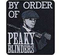Écusson "By order of PEAKY BLINDERS" avec broderie | Article de fan de la série, patch à thermocoller ou à coudre | Cadeau Peaky Blinders pour tous les tissus | 80x90mm