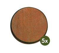 Écusson de chasse rond Akah (x5) Marron 22 cm