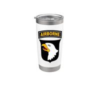 Écusson de la 101e division d'infanterie aéroportée de l'armée américaine, vétérans Gobelet isotherme en acier inoxydable double paroi