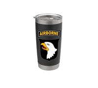 Écusson de la 101e division d'infanterie aéroportée de l'armée américaine, vétérans Gobelet isotherme en acier inoxydable double paroi