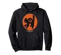 Écusson de la 13e Division blindée de la Seconde Guerre Mondiale - Chat Noir Grunge Sweat à Capuche