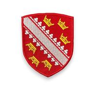 Ecusson de l'Alsace brodé - patch Alsace avec dos scratch et support à coudre fourni - Made in France