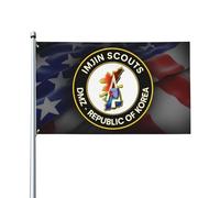 Écusson Des Scouts Imjin Coréens Dmz Drapeau De Festival Avec Œillets Drapeau De Cour Durable Bannière Cour 90X150Cm Pour Porte Anniversaires Toutes Les Saisons