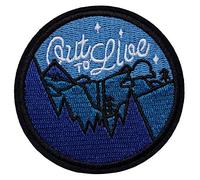Écusson Forêt de Sapin Nuit Patch Thermocollant Aventure Badge Camping à Thermocollé au fer à repasser applique brodé à coudre réparation vêtement explorateur arbre t-shirt veste homme femme 7,8cm