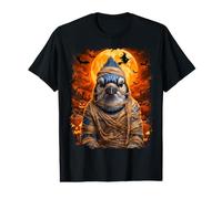 Écusson geai Bleu Momie en Citrouille la Nuit d'halloween T-Shirt Graphique avec Valeur
