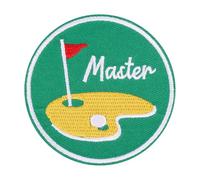 Écusson Golf Master, 7,6 x 7,6 cm Patch thermocollant de Golf Patch de Golf en Tissu Patchs de Sport à Coudre Patch Brodé à Repasser pour Vêtements Chapeaux Jeans Sacs