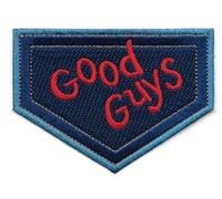 Écusson « Good Guys » (8,9 cm) entièrement brodé (crochet et boucle) Velkro pour enfant, poupée Chucky, salopette, poche, loisirs créatifs