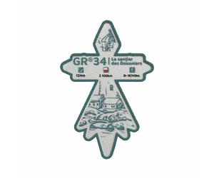 Écusson GR®34 Le Sentier des Douaniers - Bretagne