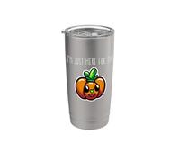 Écusson « I'm Just Here For The Pumpkin » - Motif citrouilles Gobelet isotherme en acier inoxydable double paroi