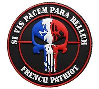 ecusson insigne sniper tireur d elite fusil drapeau france airsoft paintball army armée 8cm