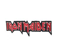Écusson - Iron Maiden - Logo Rouge - 7.5x1.8cm - Thermocollant - Facile à poser