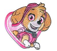 Ecusson - La Pat' Patrouille 'Stella' - rose - 6,8x6,3cm - patches brode appliques embroidery thermocollant