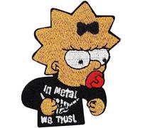 Écusson Maggie Simpson Rocks in Heavy Metal we Trust Rockabilly pour bébé