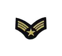 Ecusson - militaire Army étoile or 6,4x5cm - patches brode appliques embroidery thermocollant par catch-the-patch®