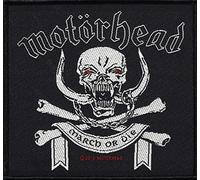 Écusson MOTÖRHEAD MARCH OR DIE Patch tissé 9 x 10 cm
