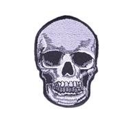 Ecusson Patch Badge applique Crane Tete de Mort mexicain brodé-rie thermocollant