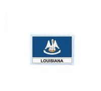 Ecusson Patch Badge Imprime Drapeau Usa Louisiane