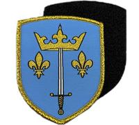 Ecusson Patch de Jeanne d'Arc - Pucelle d'Orléans - Ecusson Jeanne d'Arc avec dos scratch - Patch Scratch - 8 x 6,5cm