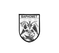 Ecusson Patch Drapeau baphomet diable satan 666 Imprime Brode Auto-Agrippant
