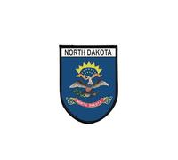 Ecusson Patch Drapeau Dakota du nord Tactique Imprime Bord Brode Auto-Agrippant