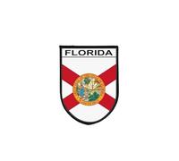 Ecusson Patch Drapeau Floride Tactique Imprime Bord Brode Auto-Agrippant