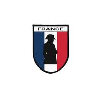 Ecusson Patch Drapeau france napoleon français Imprime Bord Brode Auto-Agrippant