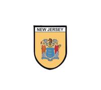 Ecusson Patch Drapeau New jersey Tactique Imprime Bord Brode Auto-Agrippant