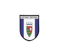 Ecusson Patch Drapeau territoires du nord ouest Imprime Bord Brode AutoAgrippant