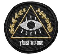 Écusson Patch Thermocollant Troisième Oeil Pyramide Égyptien 7,8cm