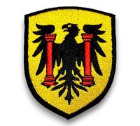 Ecusson patch Ville de Besançon brodé - Ecusson Besançon avec dos scratch - Made in France - Taille 8x6,4CM - Support à coudre Offert - Qualité Militaire