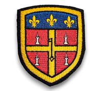 Ecusson Patch Ville du Mans brodé - Ecusson avec dos scratch et support à coudre fourni - Made in France