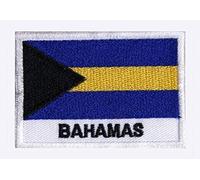 Écusson Patche Drapeau Bahamas Patch Antilles Iles Voyage Souvenir Collection Monde