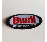 ECUSSON PATCHES AUFNAHER TOPPA THERMOCOLLANT - BUELL ROUGE ET NOIR 10 * 4,5 CM