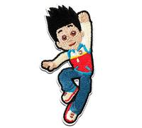 Ecusson - Paw Patrol La Pat' Patrouille Ryder - coloré - 7,8x3,5cm - Aussi auto-adhésif Spin Master patches brode appliques embroidery thermocollant