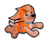 Ecusson - Paw Patrol La Pat' Patrouille Zuma - orange - 5,8x6,6cm - Aussi auto-adhésif Spin Master patches brode appliques embroidery thermocollant