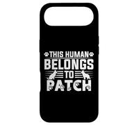 Écusson Personnalisable avec nom de Chien « This Human Belongs to a » Coque pour iPhone Air