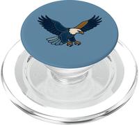 Écusson rétro en Faux Denim avec Motif Aigle PopSockets PopGrip pour MagSafe