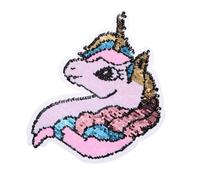 Écusson Réversible à Paillettes Licorne Arc-en-ciel pour Vêtements | Grand Format, Effet Changeant Ab, Application Paquet, Crafts et Coussins, Accessoire Décoratif Coloré